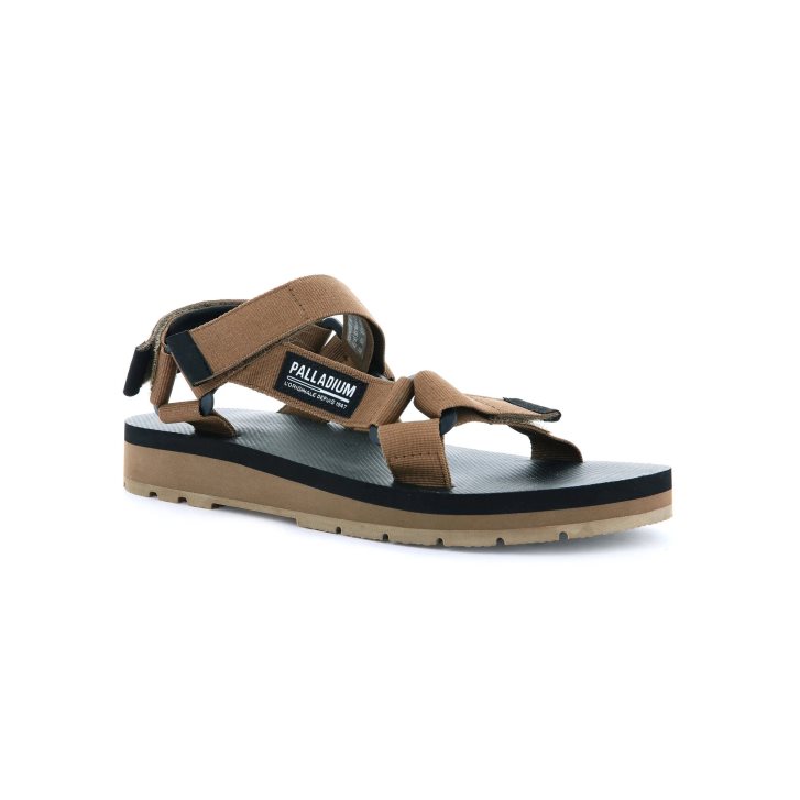 Palladium Outdoorsy Urbanity Women's Sandals Brown | UK M967-VRS